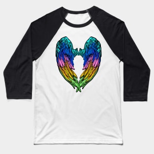 Pastel Rainbow Angels Wings Back Design T-Shirt, Phone Case and Others Baseball T-Shirt